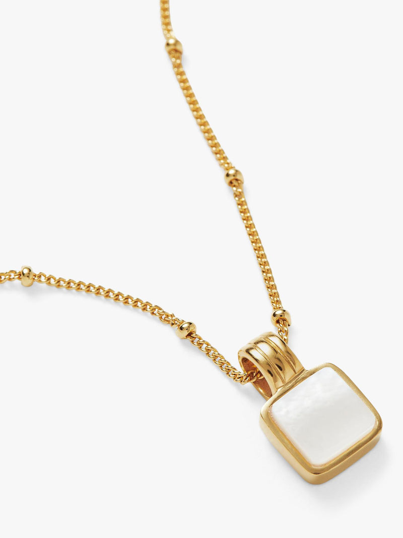 Missoma mother of pearl pendant necklace 45cm, UK version