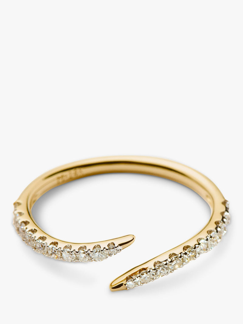 Missoma Fine Open Claw Diamond Ring 14ct gold - British product