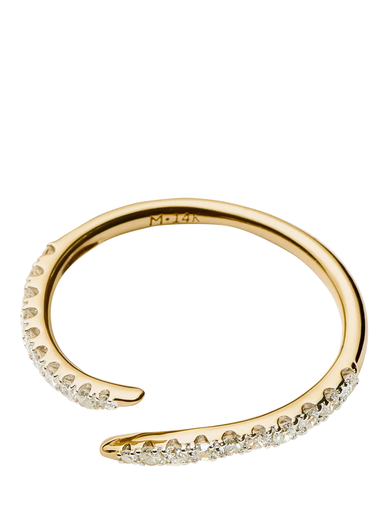 Missoma Fine Open Claw Diamond Ring, Gold, O