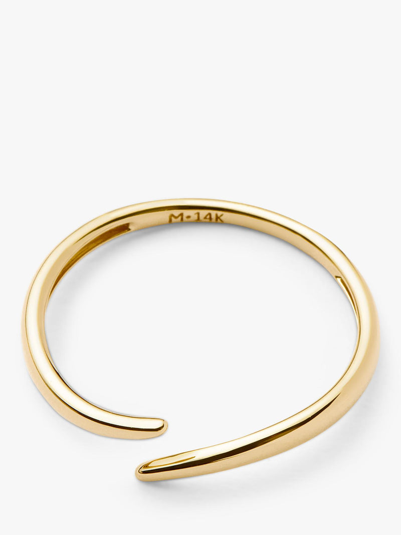 Missoma 14ct yellow gold claw ring (British brand)