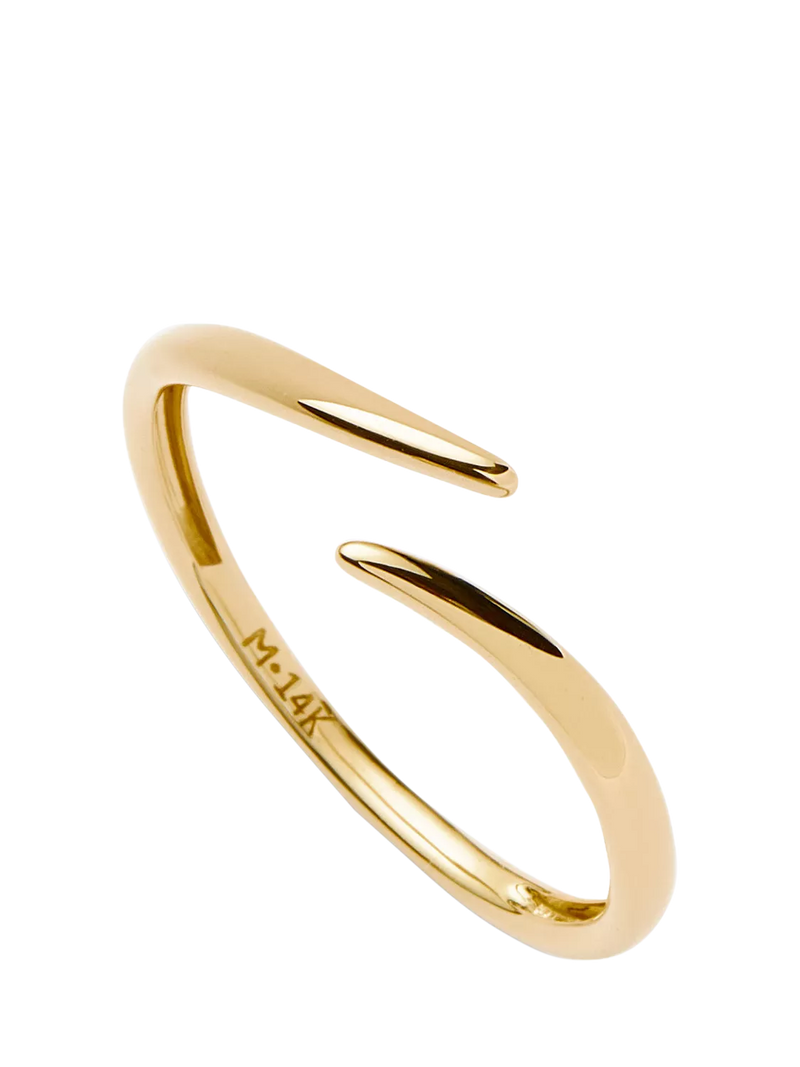 Missoma 14ct Yellow Gold Claw Ring