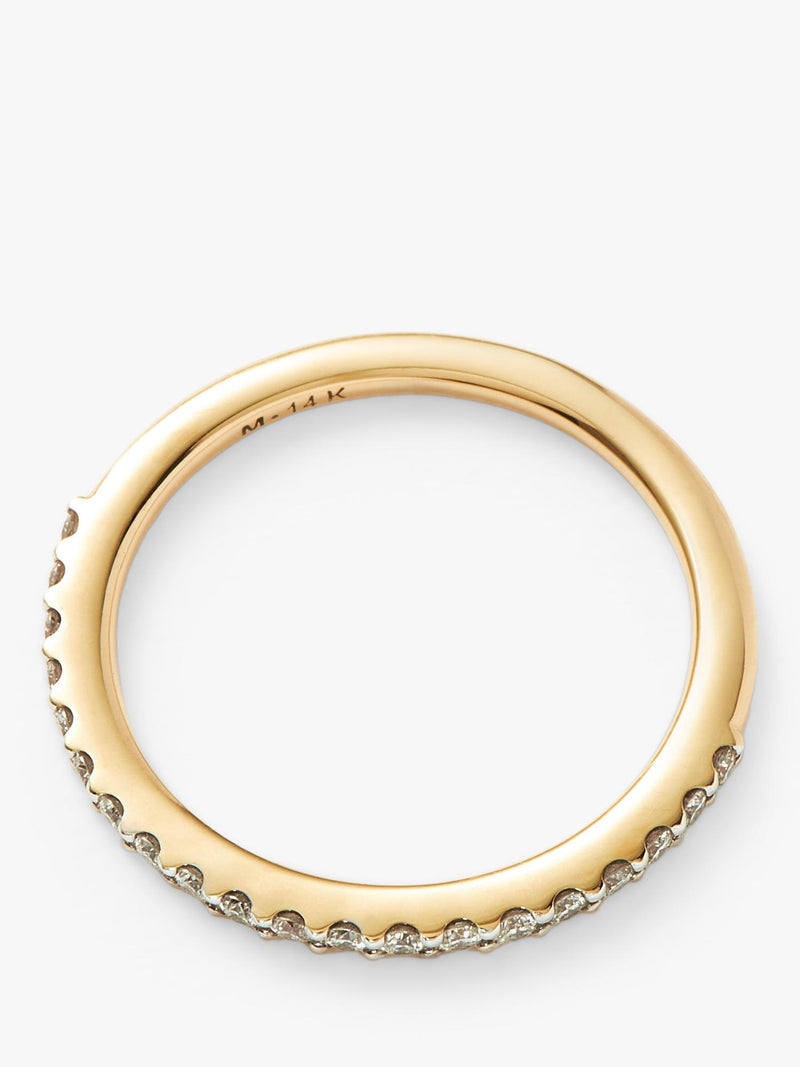 Missoma half eternity diamond ring yellow gold - British product