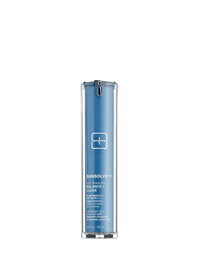 SunsolveMD mineral sunscreen Balance & Clear 48ml (British brand)