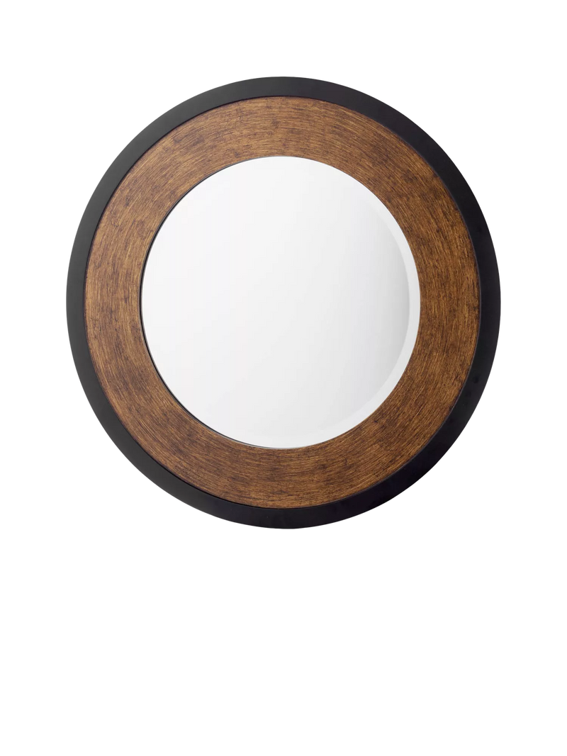 Laura Ashley round wall mirror mottled bronze 60cm, UK version