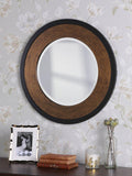 Laura Ashley round wall mirror mottled bronze 60cm, UK version