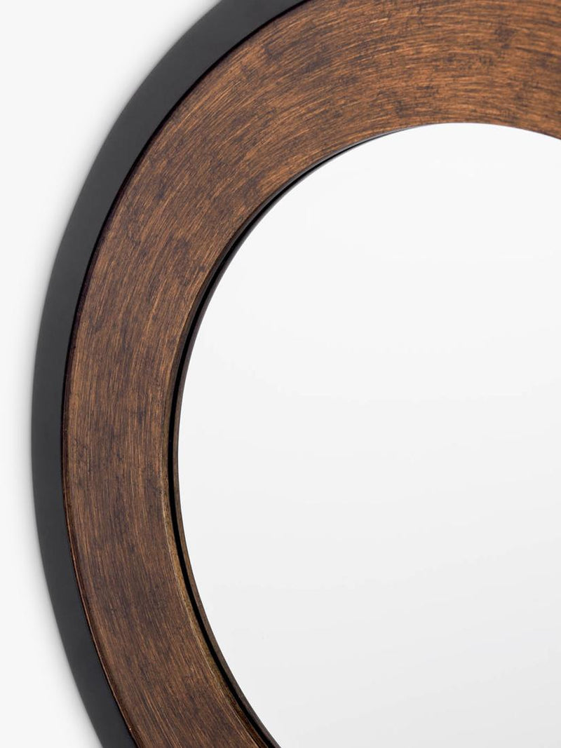 Laura Ashley round wall mirror mottled bronze 60cm, UK version