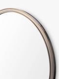 Laura Ashley round wall mirror antique brass 60cm, UK version