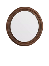 John Lewis Laura Ashley Tate Round Wood Wall Mirror, 60cm, Dark Stain- Buy online at McGrocer