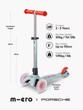 Micro Scooters Mini Deluxe LED scooter Porsche Edition (British brand)