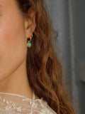 Daisy London gold plated turquoise hoop earrings, UK version