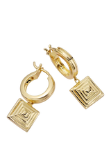 John Lewis Daisy London 18ct Gold Plated Huggie Hoop Earrings Gold- Buy online at McGrocer
