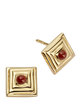 John Lewis Daisy London 18ct Gold Plated Agate Stud Earrings- Buy online at McGrocer