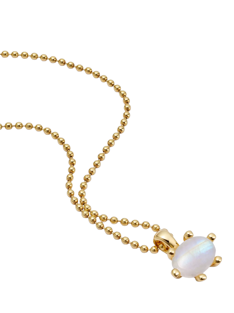 Daisy London gold moonstone claw necklace (British brand)