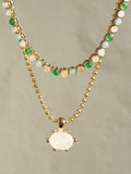 Daisy London gold moonstone claw necklace (British brand)