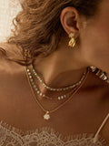 Daisy London gold moonstone claw necklace (British brand)