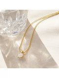 Daisy London gold moonstone claw necklace (British brand)