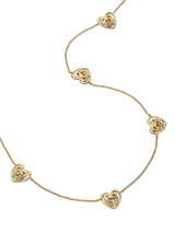 John Lewis Daisy London 18ct Gold Plated Scribble Heart Charm Necklace- Buy online at McGrocer