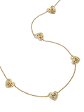 Daisy London 18ct gold plated scribble heart necklace - British product