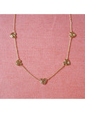 Daisy London 18ct gold plated scribble heart necklace - British product