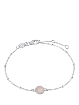John Lewis Daisy London Sterling Silver Rose Quartz Bracelet- Buy online at McGrocer
