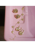 Daisy London gold plated heart charm bracelet 18ct (British brand)