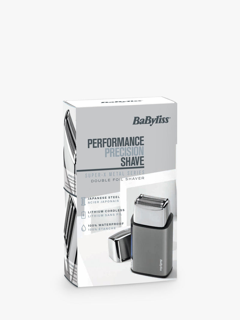 BaByliss Super-X double foil shaver silver, UK version