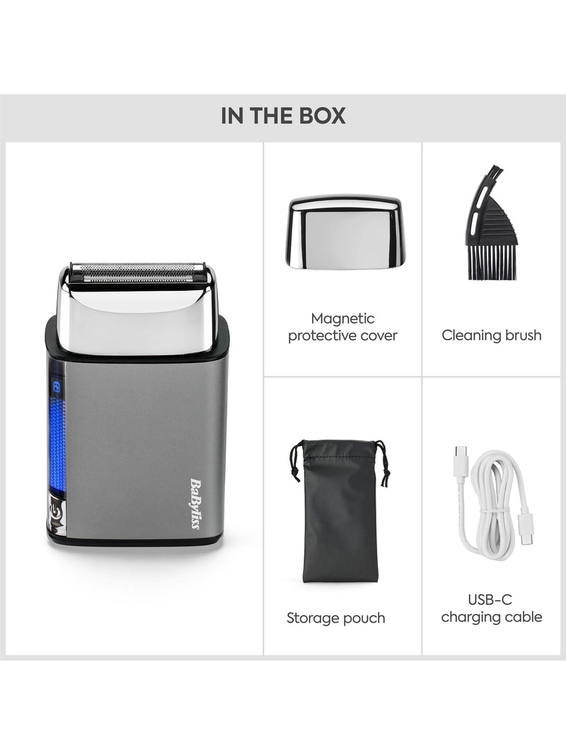 BaByliss Super-X single foil shaver silver, imported from the UK