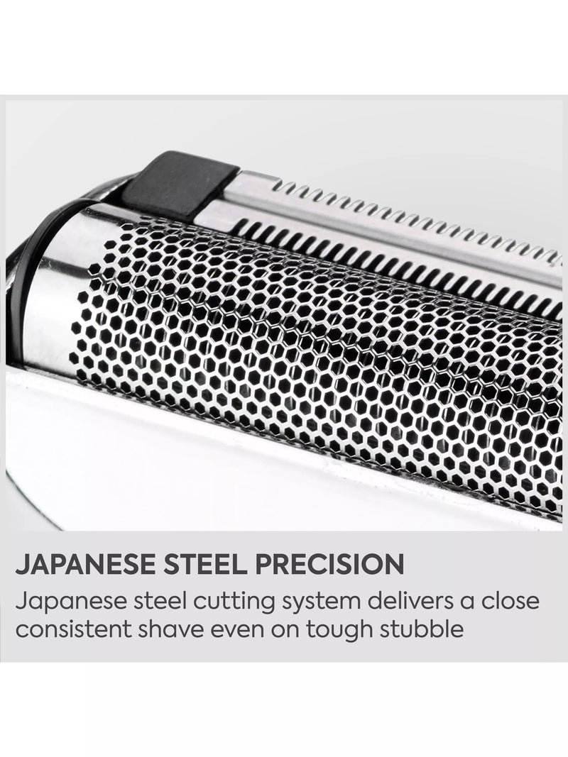 BaByliss Super-X single foil shaver silver, imported from the UK