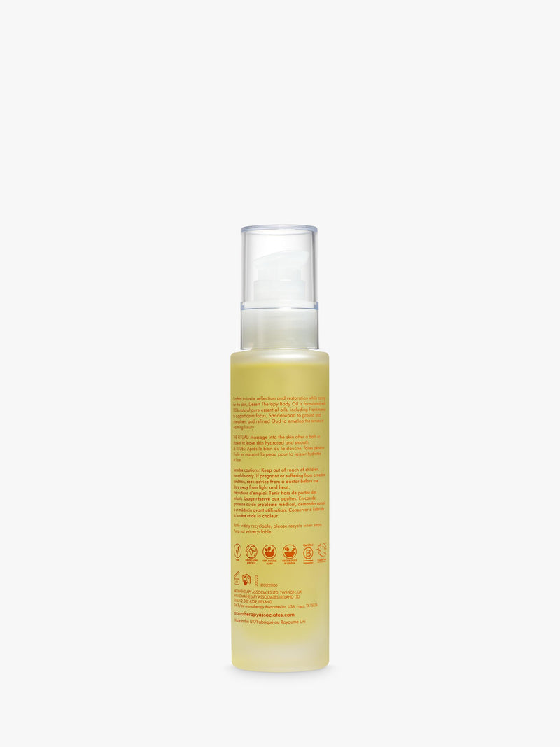 Aromatherapy Associates Desert Therapy body oil 100ml, imported from the UK