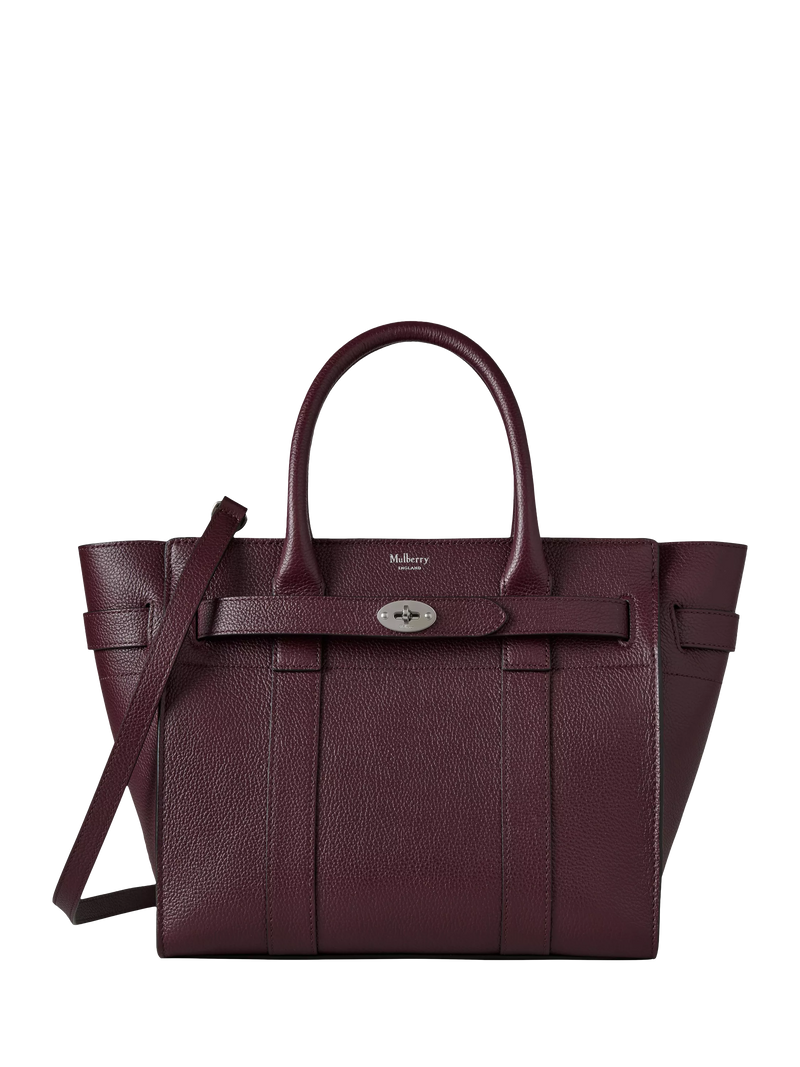 Mulberry Bayswater Zipped Small Classic Grain Leather Tote Bag