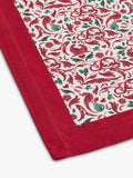 Spode Yuletide cotton tablecloth red 180x140cm (British brand)