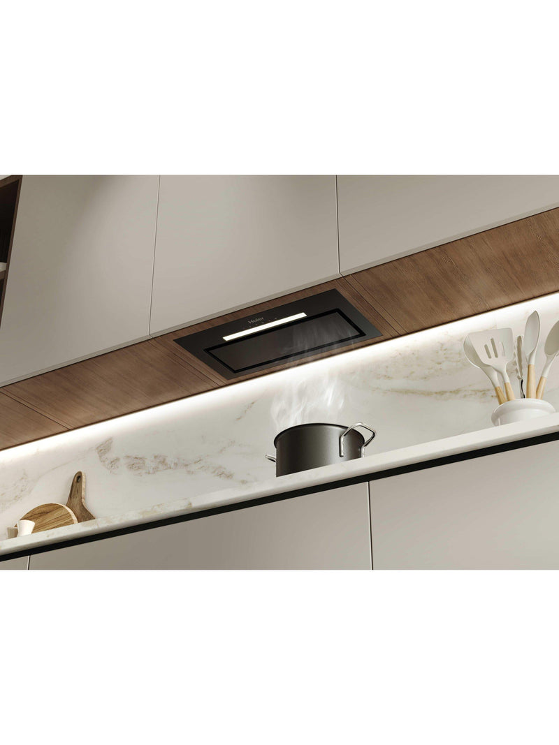 Haier 52cm canopy cooker hood black glass - British product
