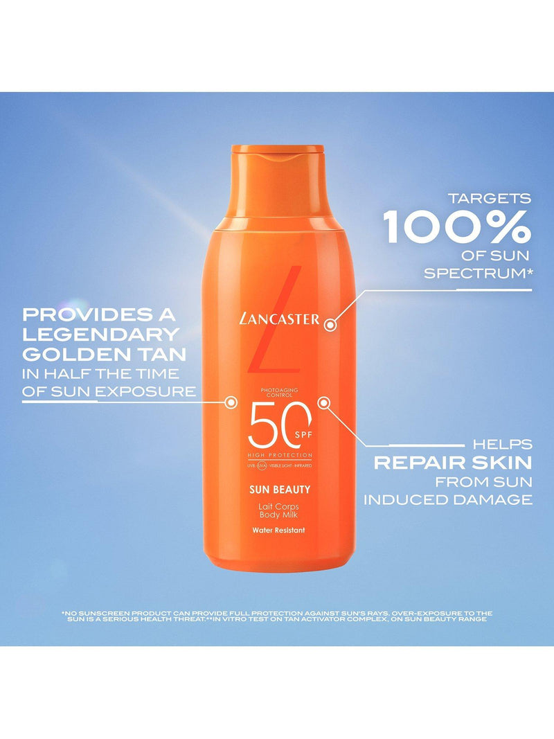 Lancaster sun body milk SPF 50 175ml, imported from the UK