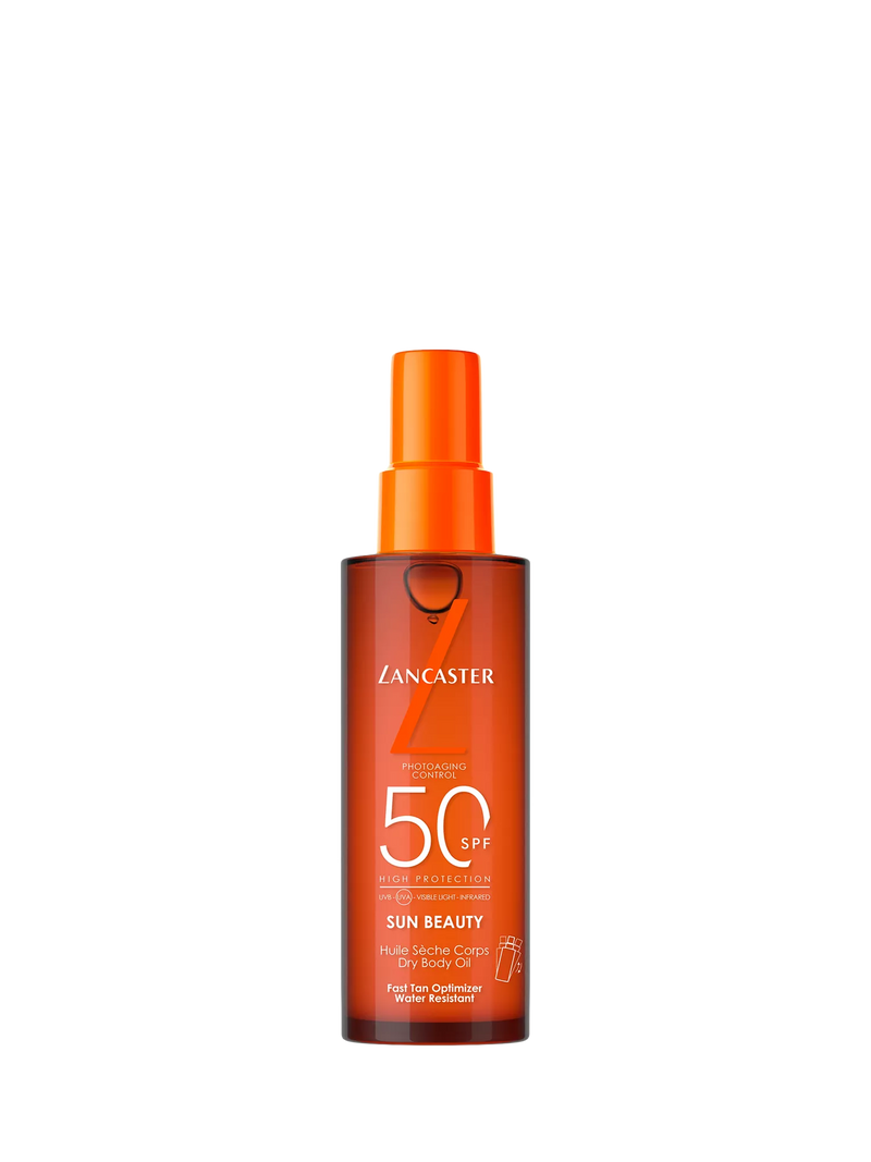 Lancaster SPF 50 dry body oil 150ml, imported from the UK