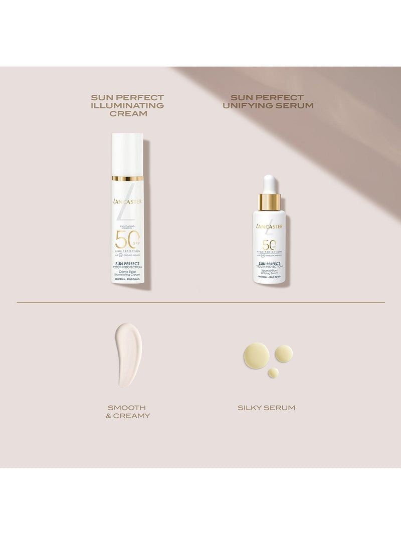 Lancaster Sun Perfect Illuminating Cream SPF 50 50ml, imported from the UK