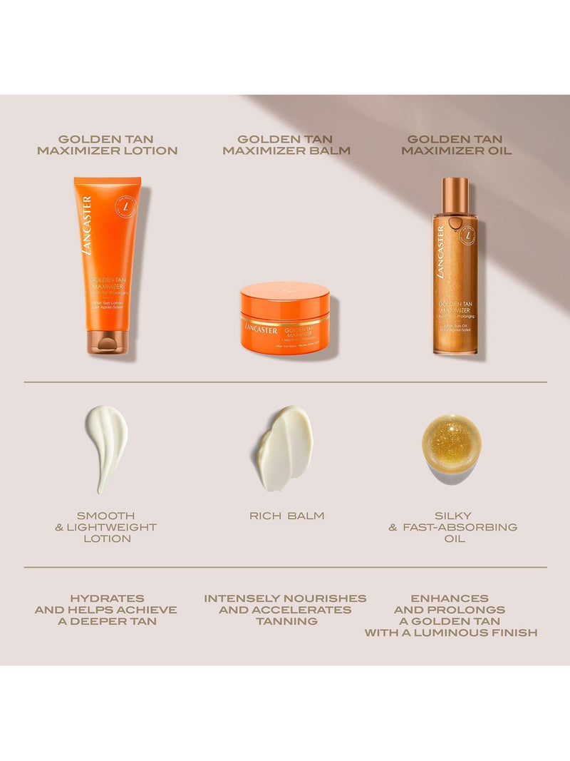 Lancaster after sun balm Golden Tan Maximiser 200ml, imported from the UK
