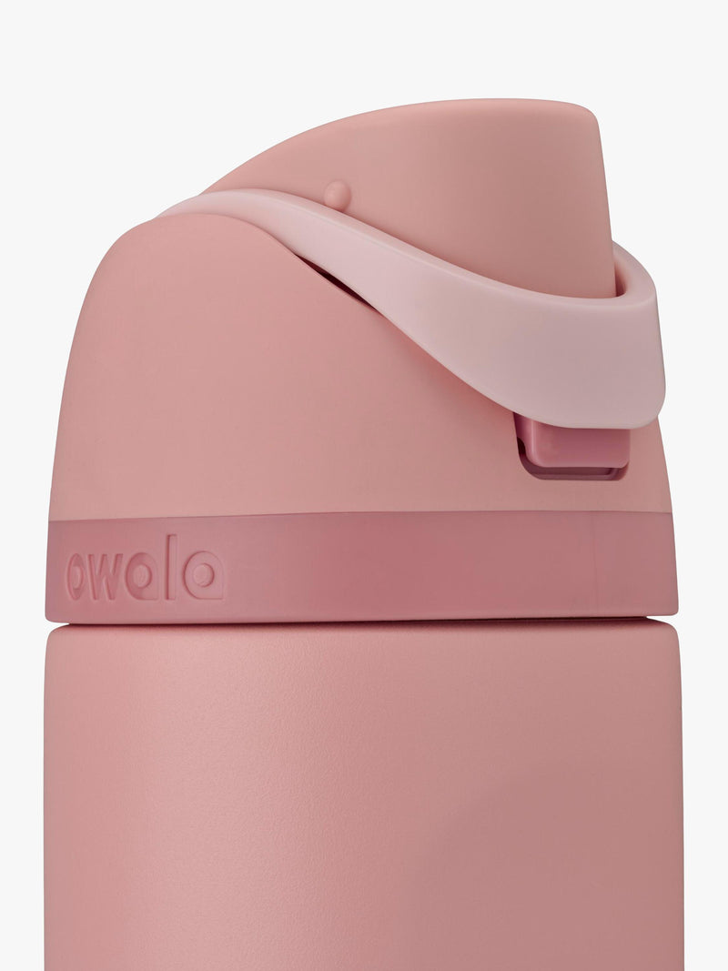 Owala FreeSip stainless steel drink bottle 710ml Rose Quartz, imported from the UK