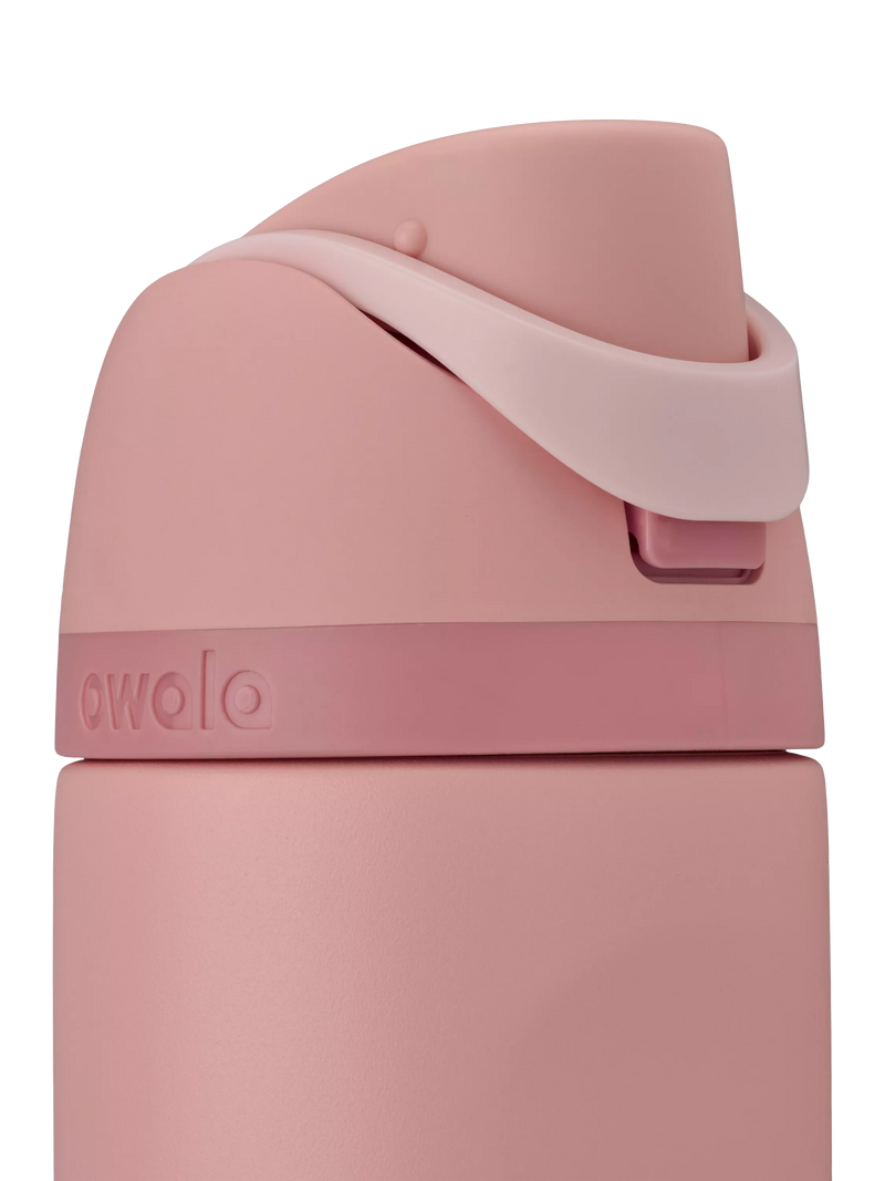 Owala FreeSip stainless steel drink bottle 710ml Rose Quartz, imported from the UK