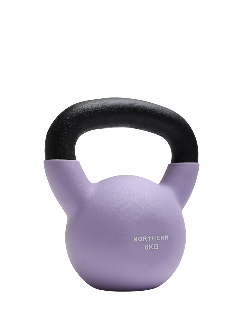 Northern Gym Equipment neoprene coated kettlebell 8kg, imported from the UK