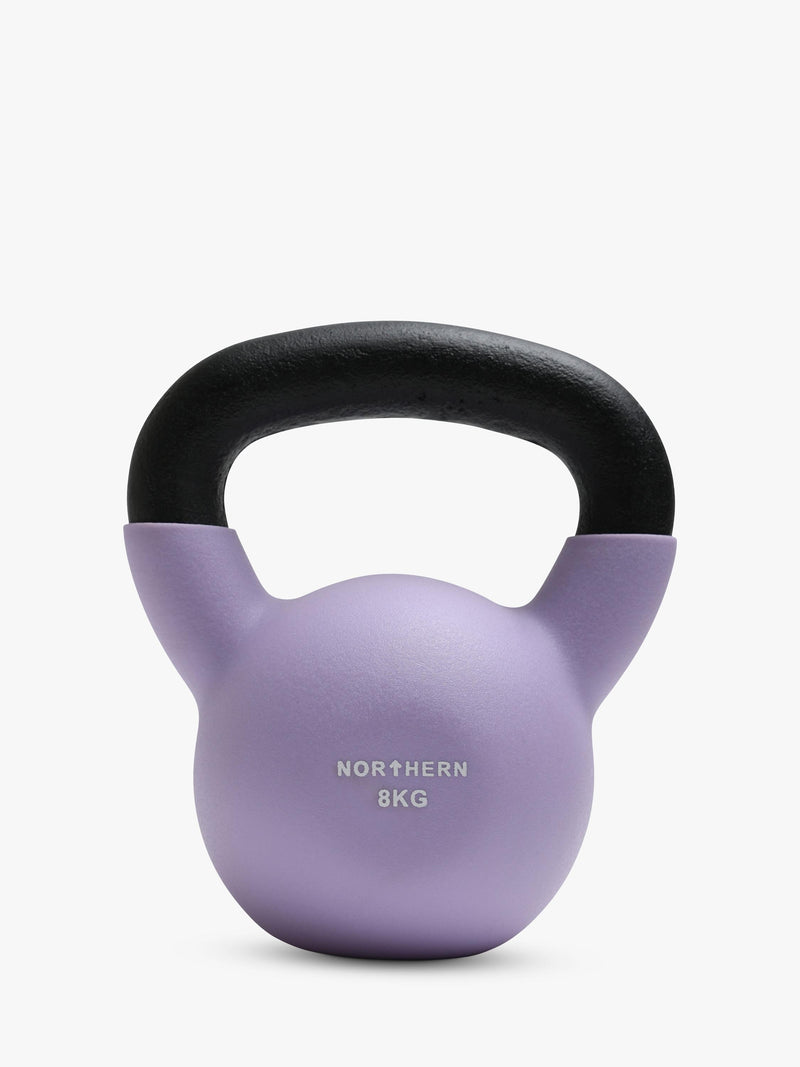 Northern Gym Equipment neoprene coated kettlebell 8kg, imported from the UK