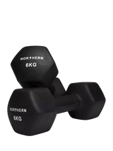 John Lewis Northern Gym Equipment Neoprene Hex Dumbbell 6kg Black- Buy online at McGrocer