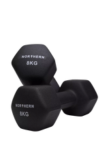 John Lewis Northern Gym Equipment Neoprene Hex Dumbbell 8kg Black- Buy online at McGrocer