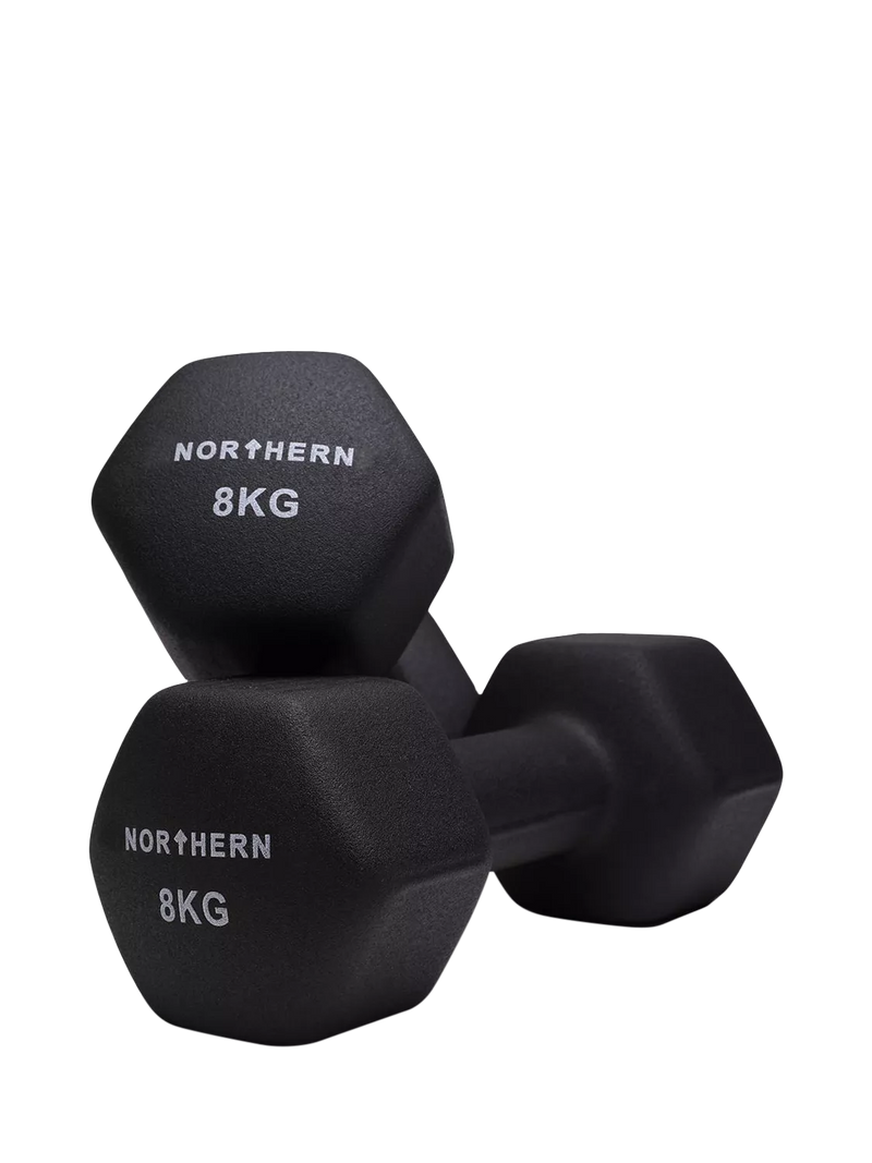 Northern Gym Equipment neoprene hex dumbbell 8kg, UK version