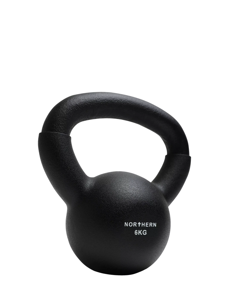 Northern Gym Equipment 6kg neoprene coated cast iron kettlebell, UK version