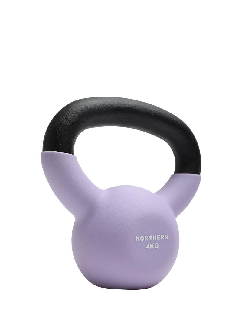Northern Gym Equipment Neoprene Coated Cast Iron Kettlebell 4kg