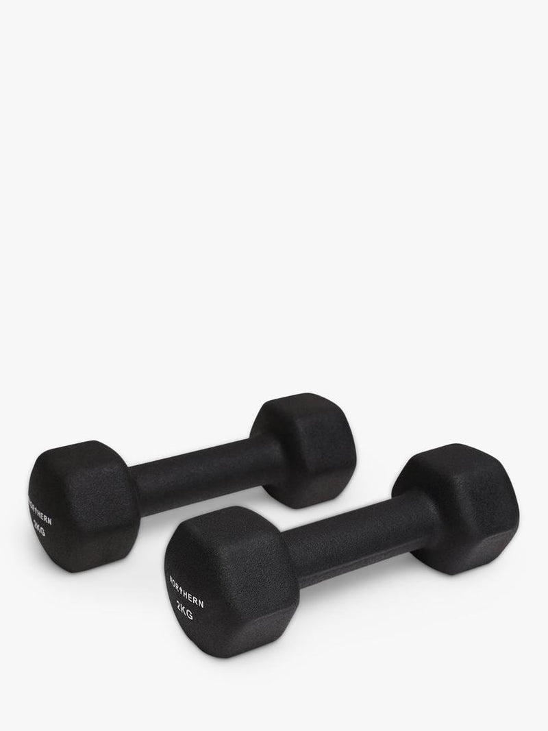 Northern Gym Equipment neoprene hex dumbbell 3kg black (British brand)