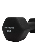 Northern Gym Equipment neoprene hex dumbbell 3kg black (British brand)