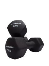 John Lewis Northern Gym Equipment Neoprene Hex Dumbbell 7kg Black- Buy online at McGrocer