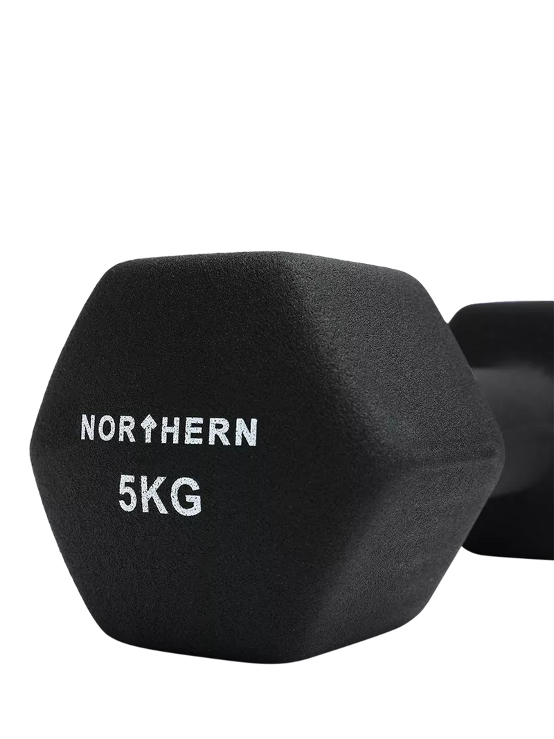 Northern Gym Equipment neoprene hex dumbbell 5kg, UK version