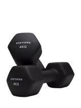 John Lewis Northern Gym Equipment Neoprene Hex Dumbbell 4kg Black- Buy online at McGrocer